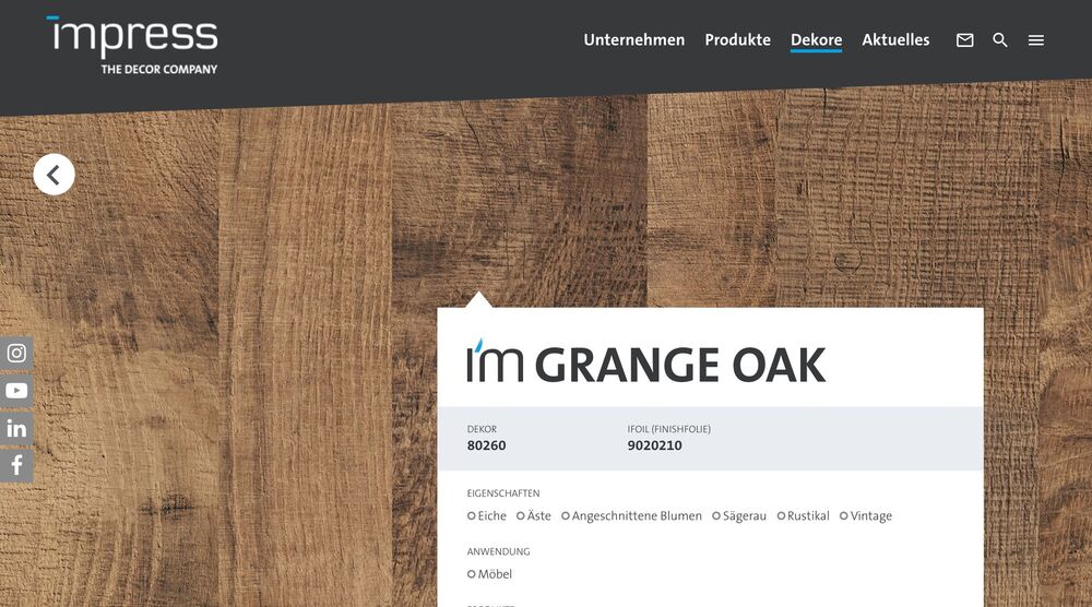 Detailed view of a decor