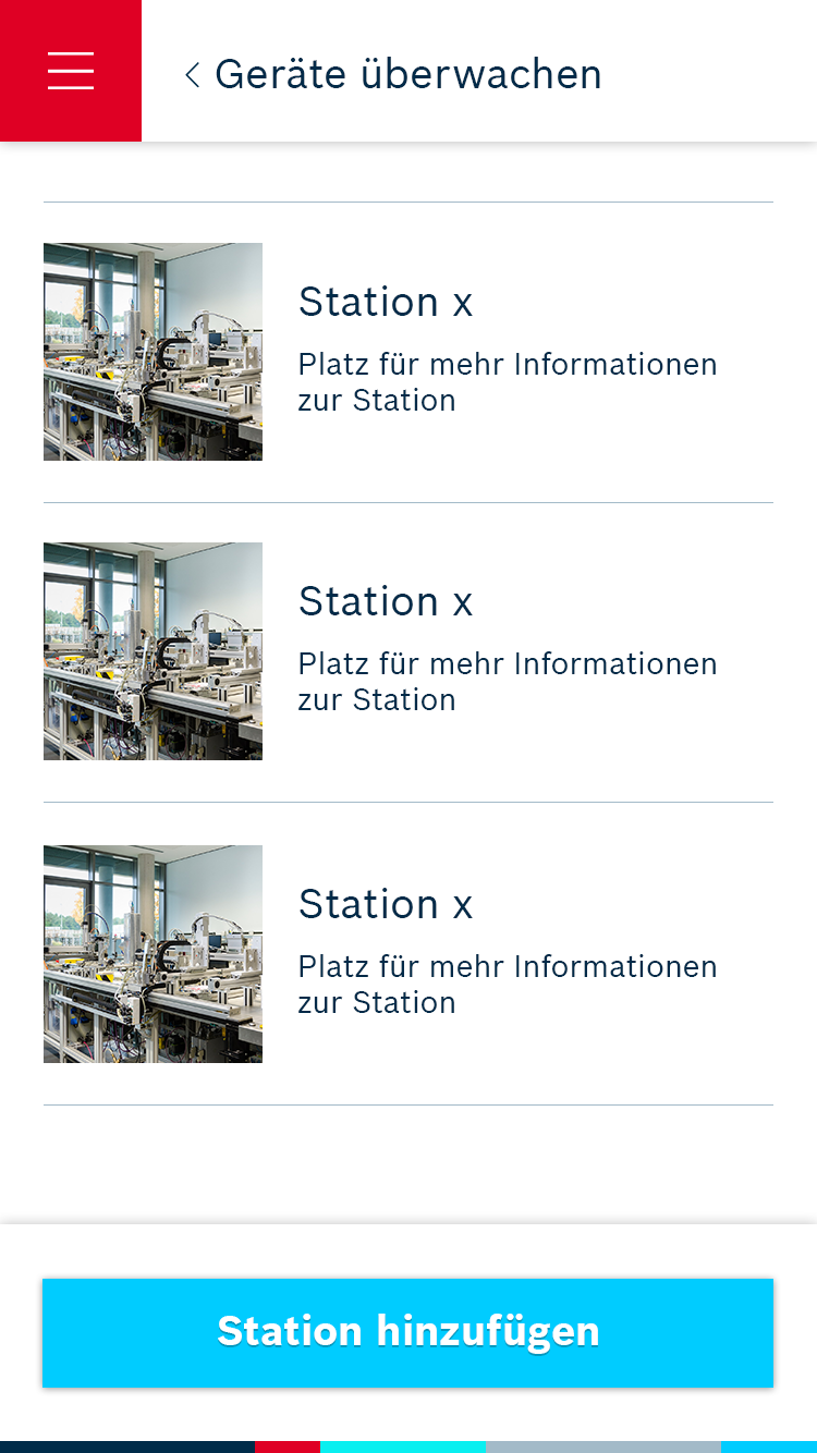 Overview of the stations in the DSA